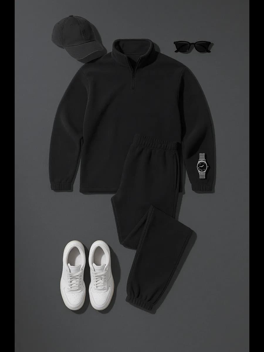 Костюм плюшевый теплый флисовый оверсайз