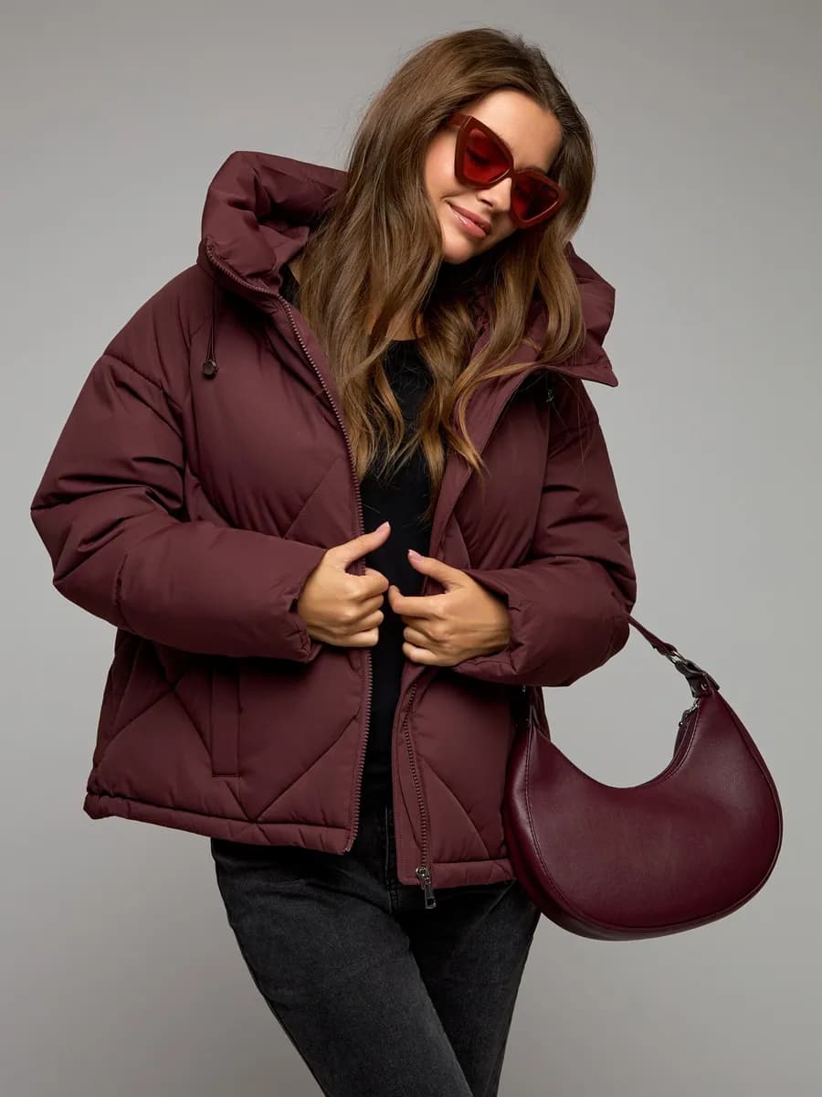 Куртка с капюшоном оверсайз еврозима - фото 1