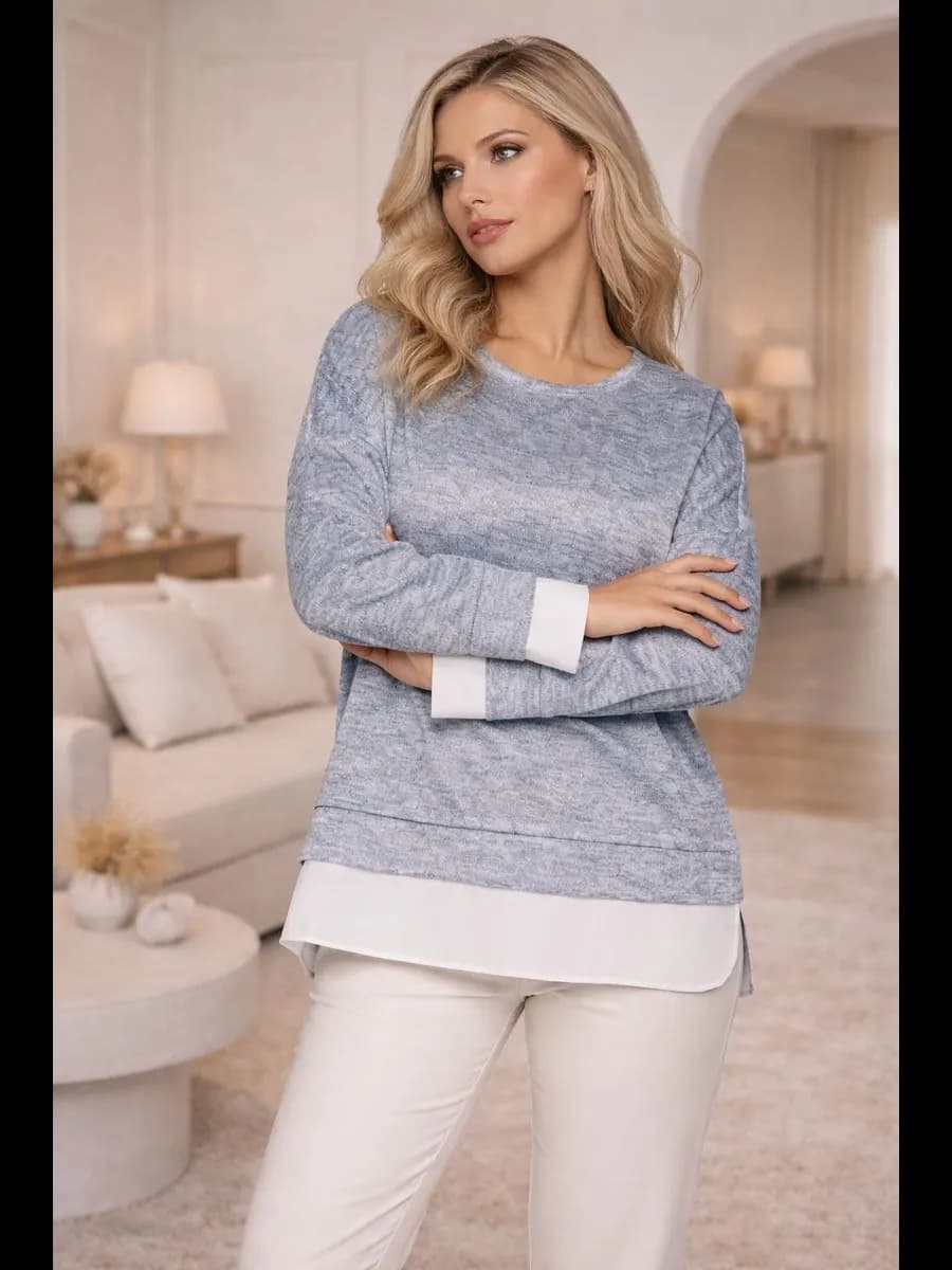 Блузка нарядная больших размеров офисная