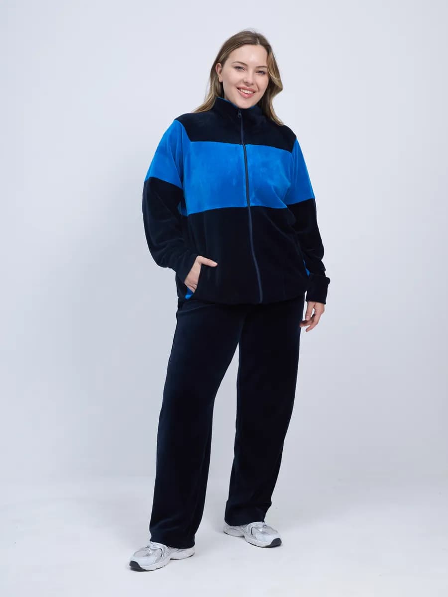 Спортивный костюм велюровый больших размеров