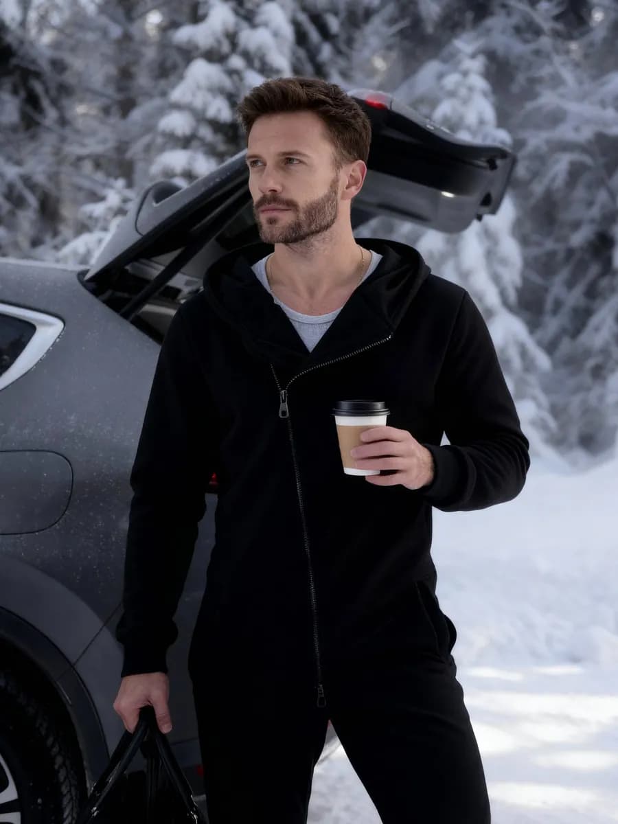 Комбинезон с начесом утепленный