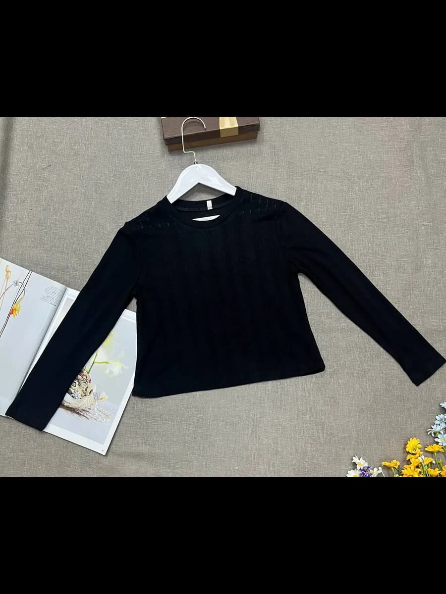 Блузка - Лонгслив базовый с длинными рукавами - фото 1