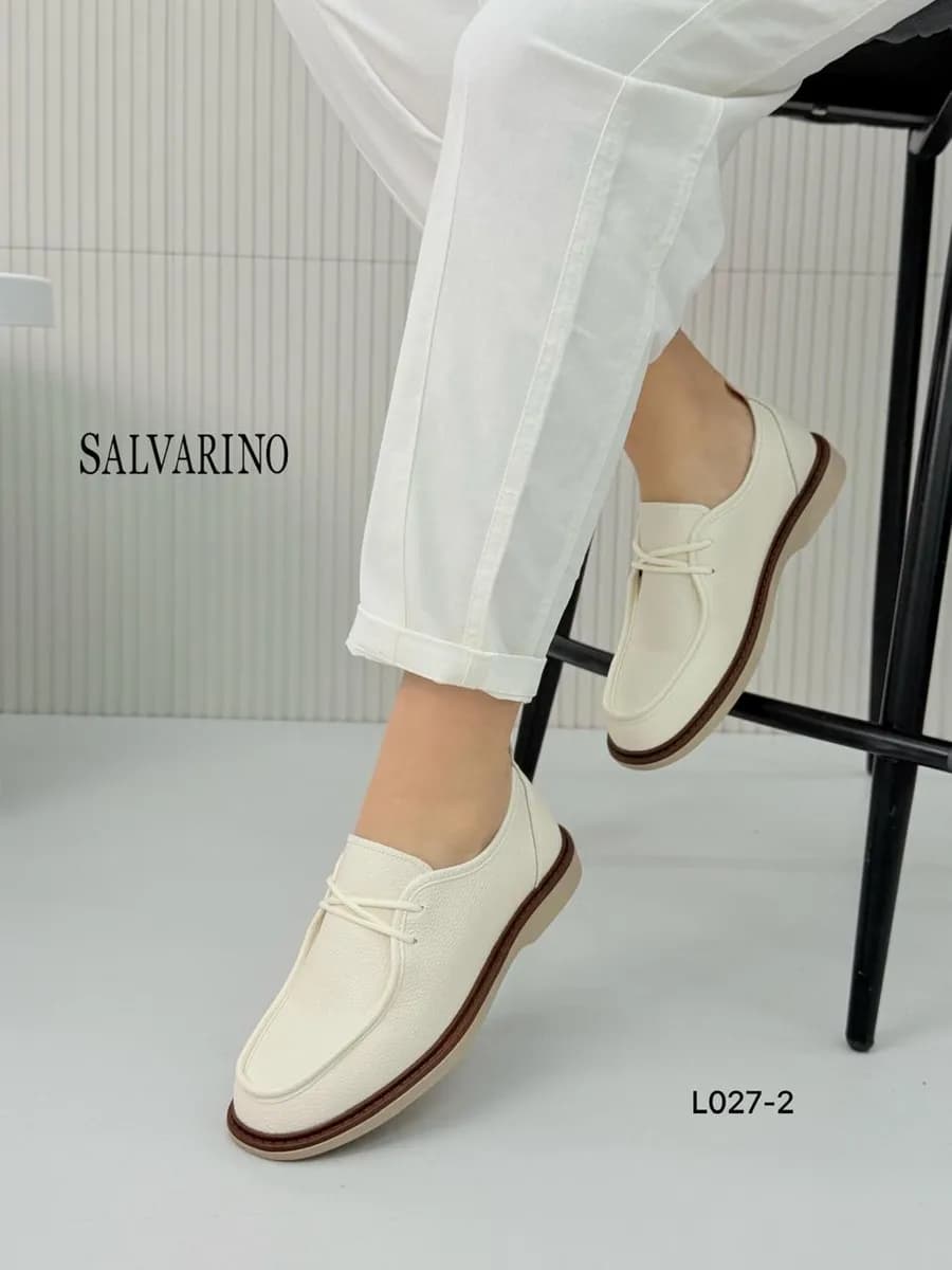 Туфли на сплошной подошве лоферы полуботинки - фото 1