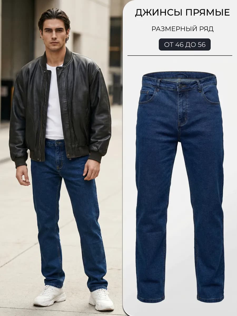 Джинсы прямые классические