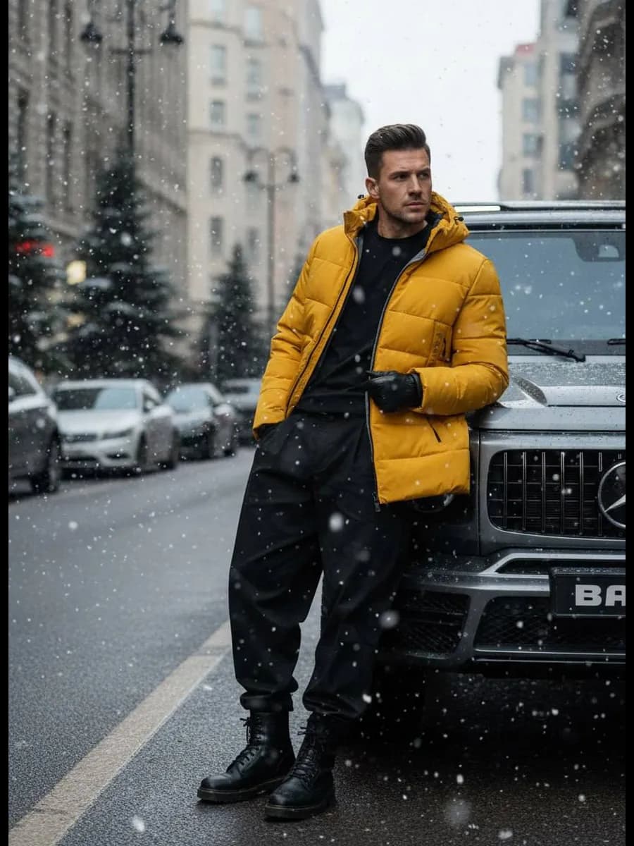 Утепленная зимняя куртка непромокаемая - фото 1