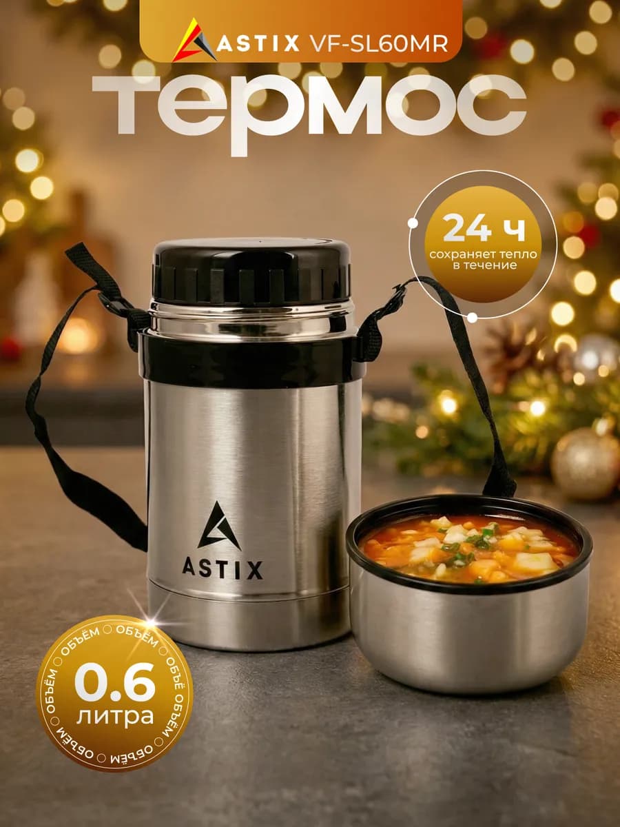 Термос для еды с широким горлом 0.6 л