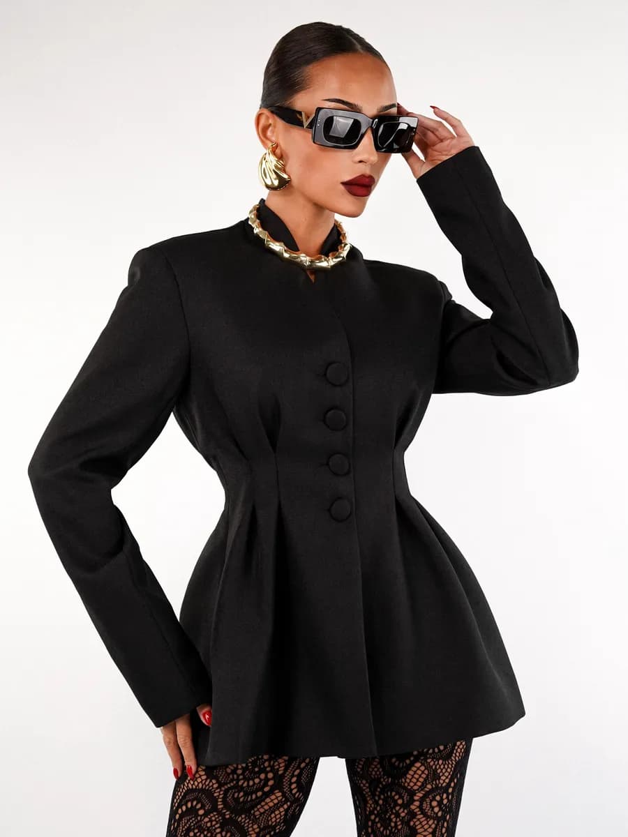 Пиджак приталенный удлиненный - фото 1