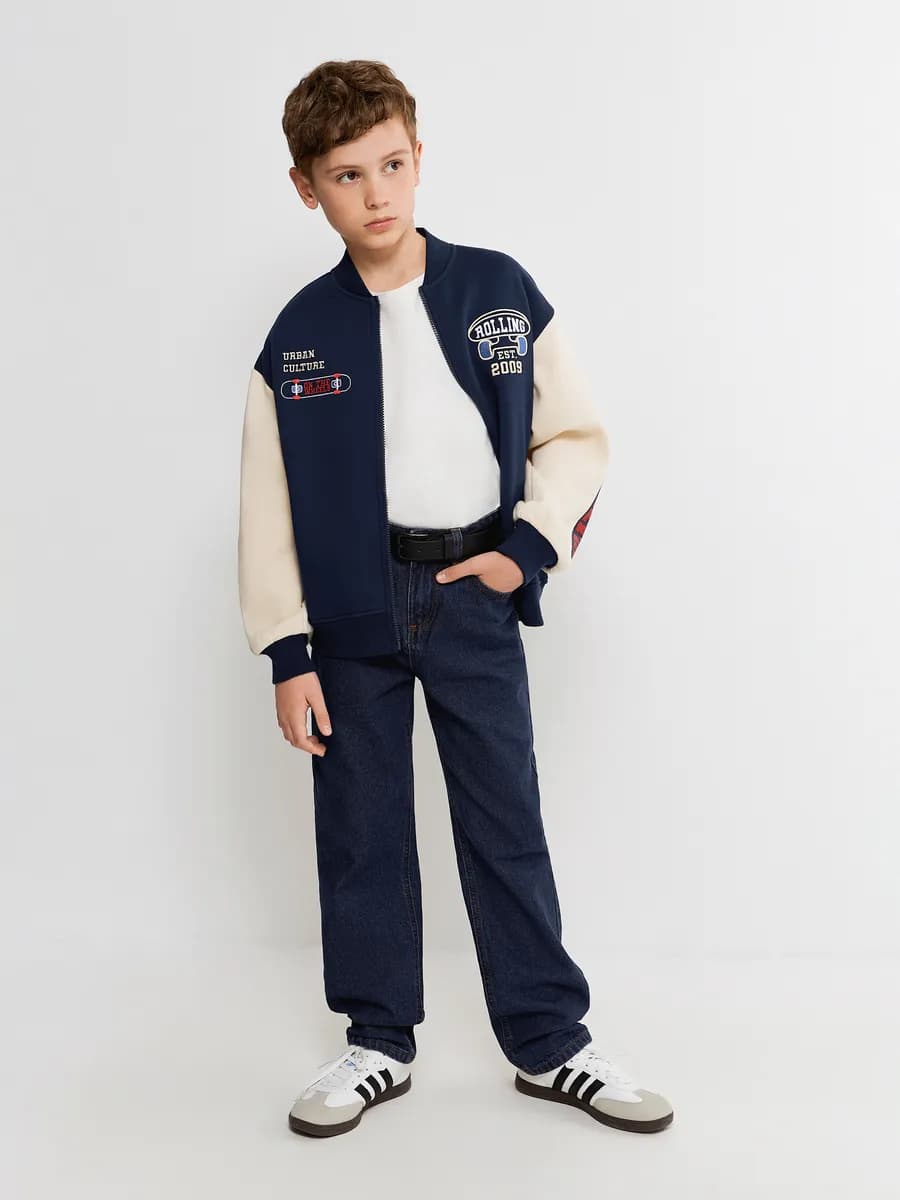 Джинсы прямые средняя посадка