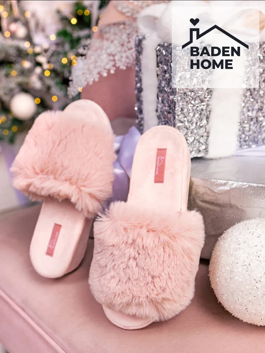 Тапочки домашние пушистые