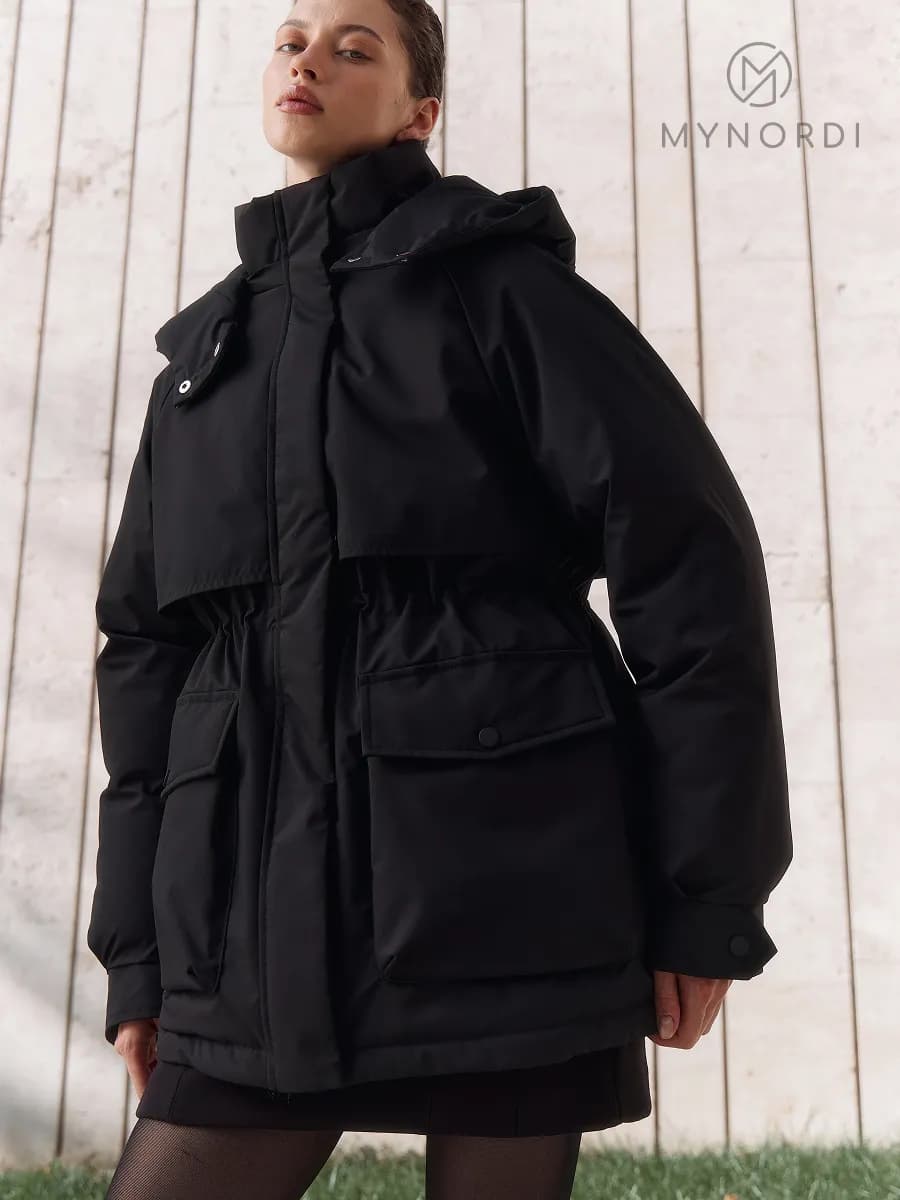 Куртка-парка зимняя с кулиской