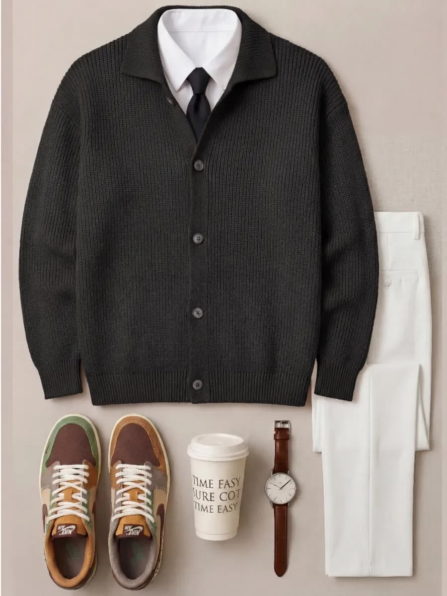 Кардиган вязаный на пуговицах