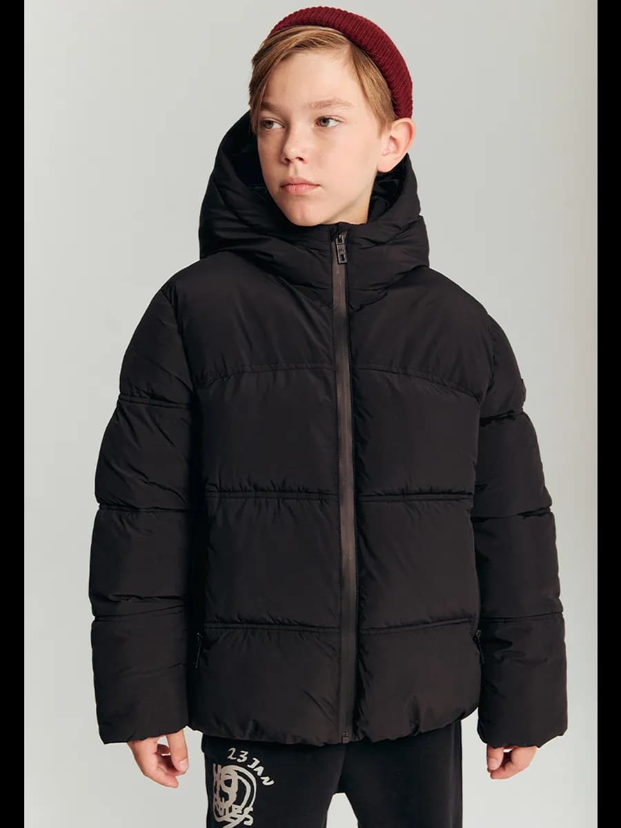 Куртка пуховик детская зимняя теплая с капюшоном