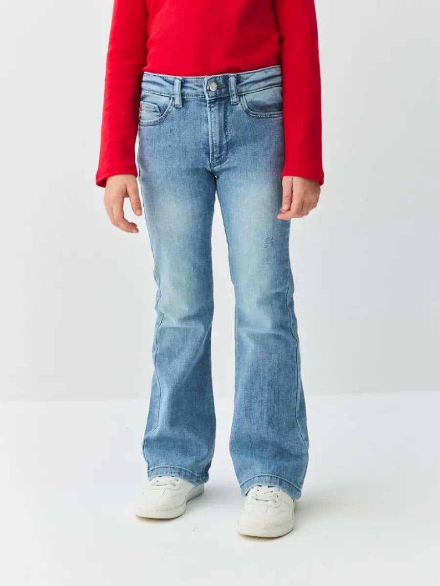 Джинсы широкие клеш