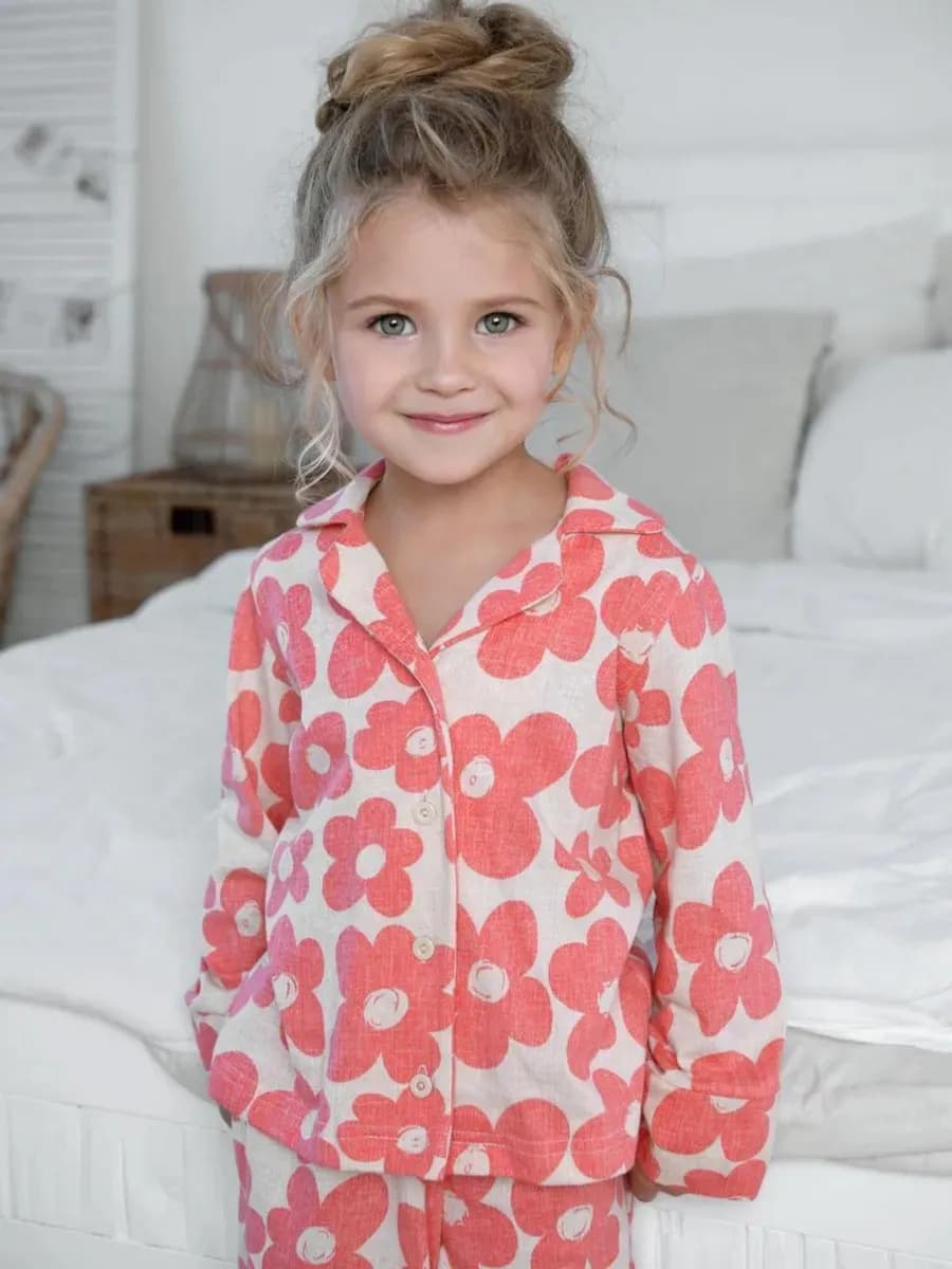 Пижама новогодняя со штанами и рубашкой в подарок