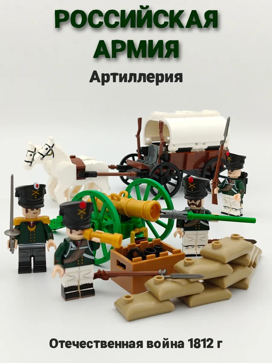 Конструктор и минифигурки Российская артиллерия 1812 г