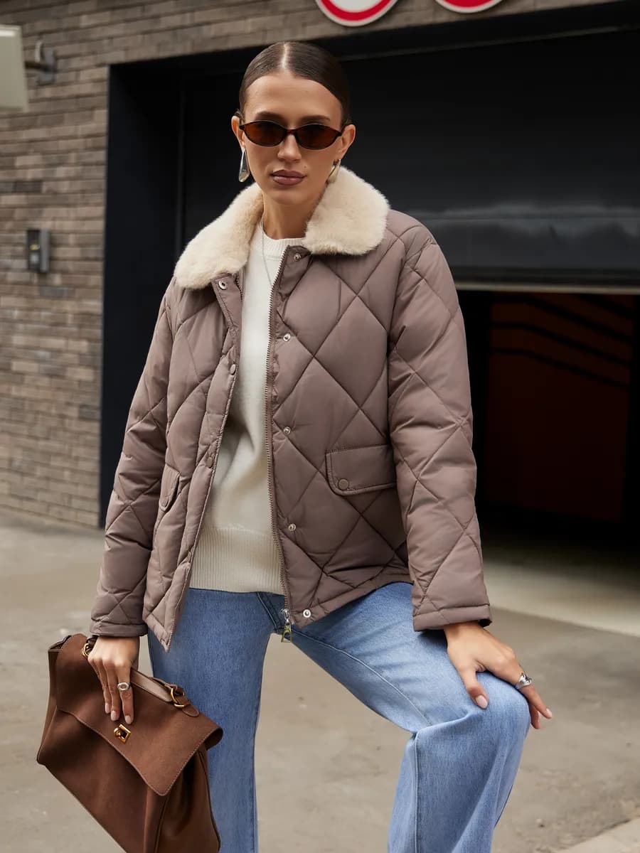 Весенняя куртка стеганая