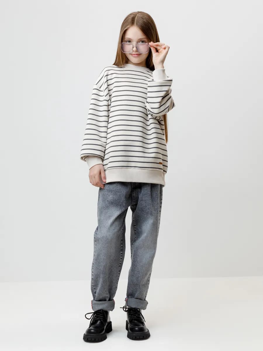 Свитшот из натурального хлопка для девочки