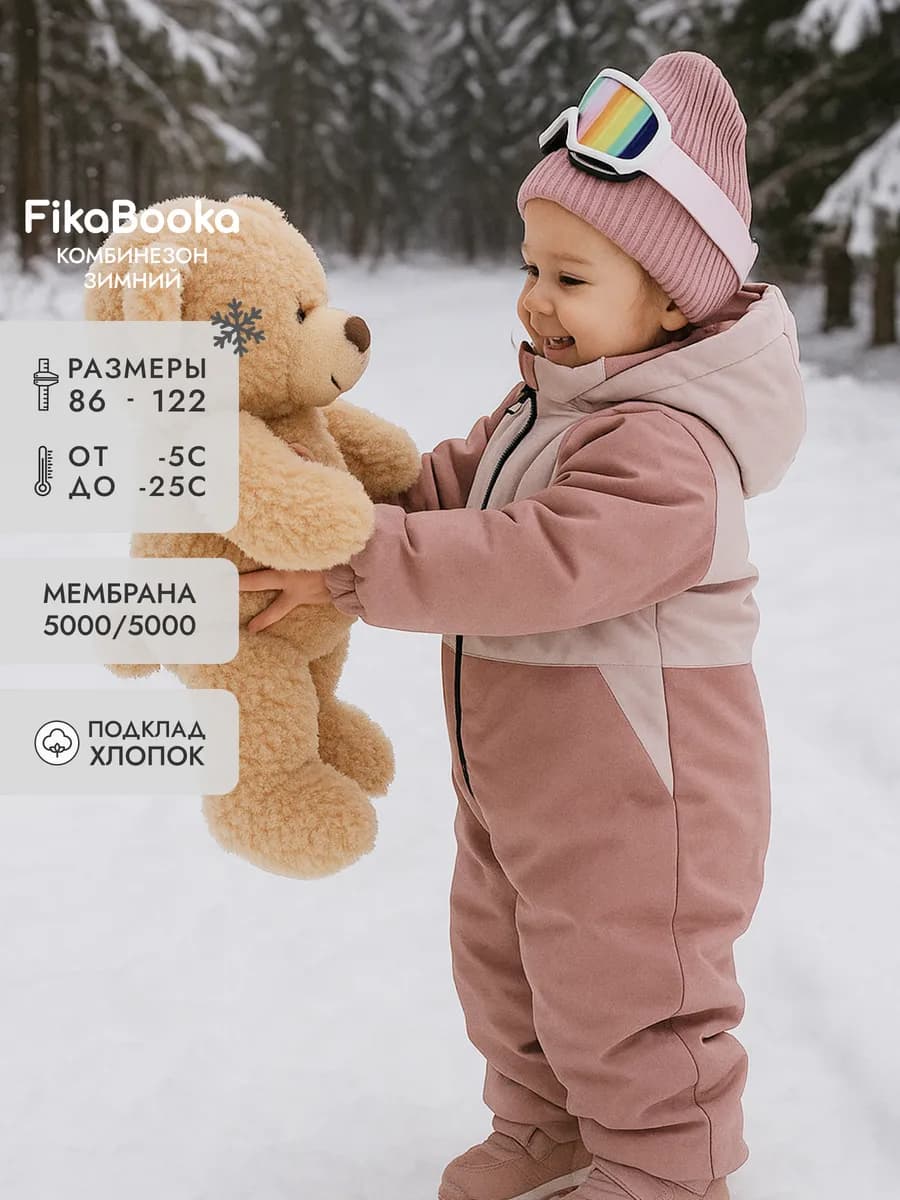 Зимний комбинезон мембрана с капюшоном