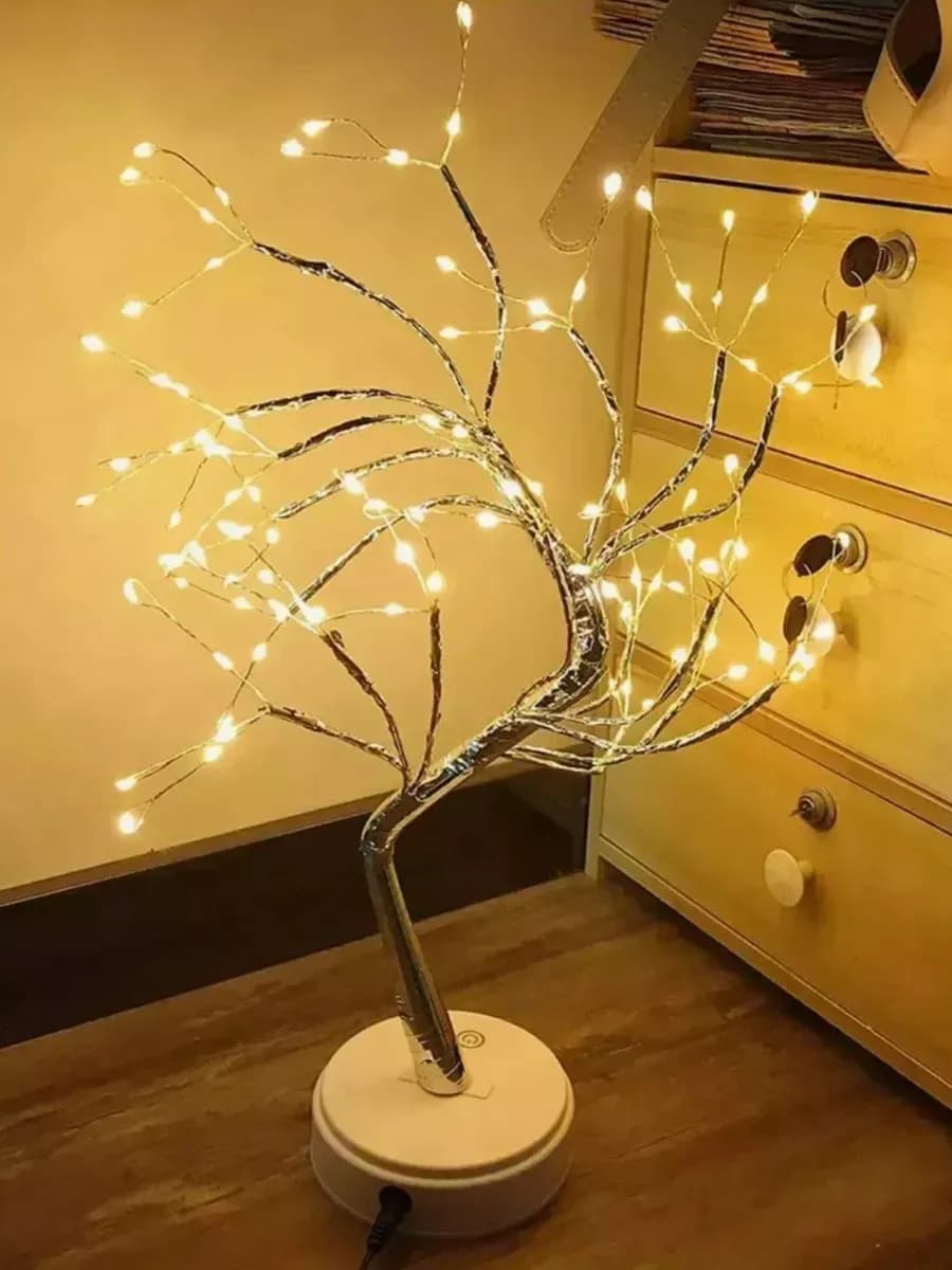 Ночник светильник светодиодное дерево