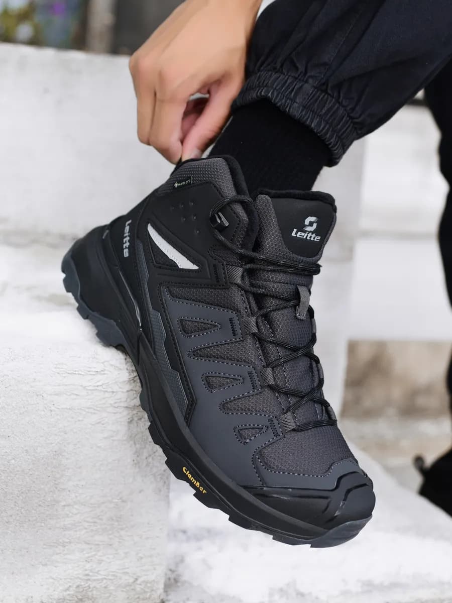 Кроссовки зимние с мехом высокие