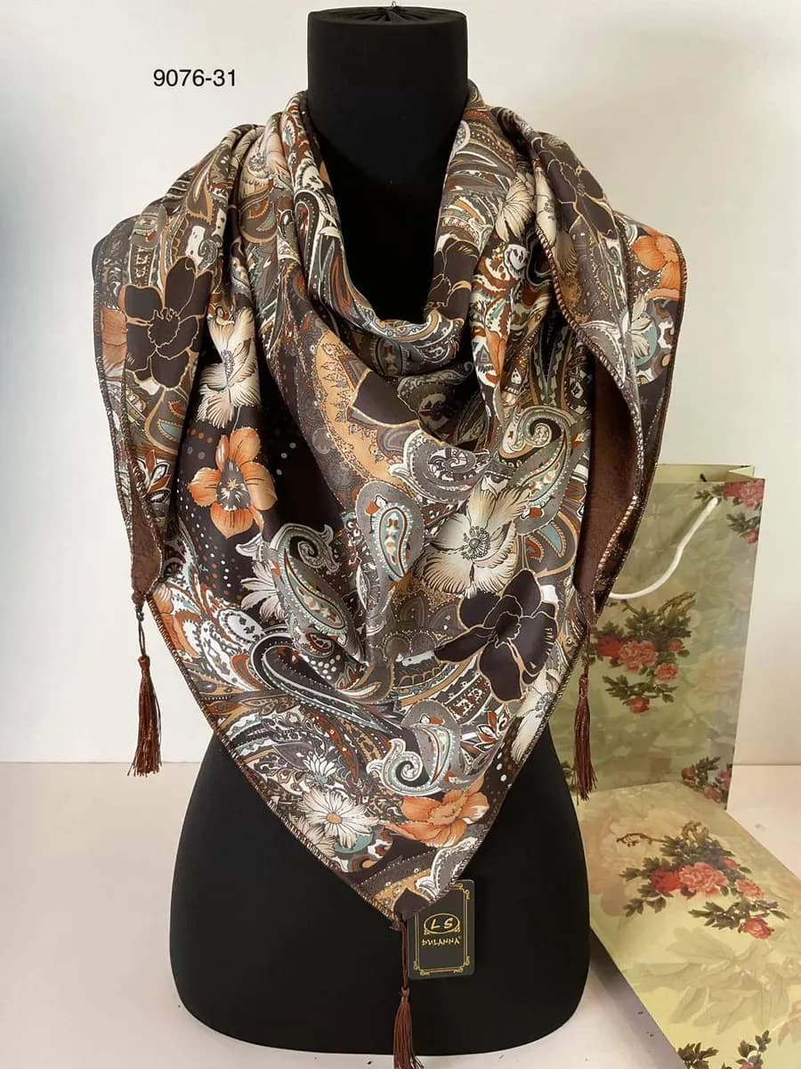 Шарф палантин косынка легкий флисом - фото 1