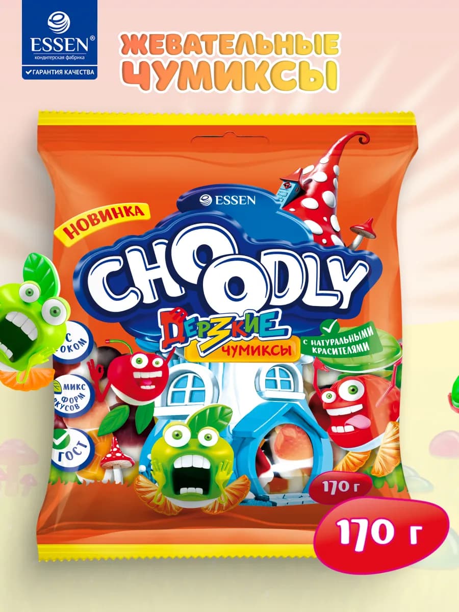 Мармелад жевательный CHOODLY Дерзкие Чумиксы, 170 г