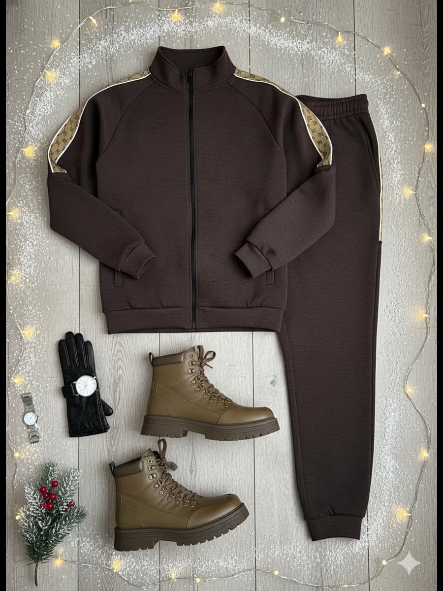 Костюм теплый на флисе с лампасом