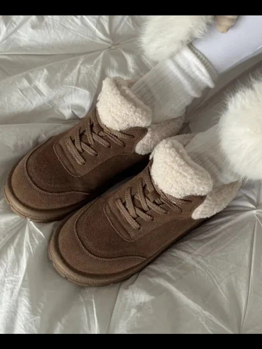 Кроссовки зимние низкие