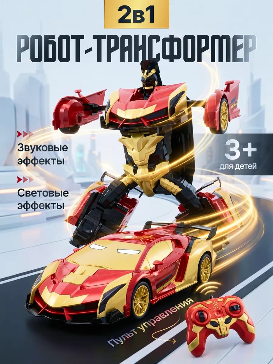Робот трансформер Железный человек для мальчика