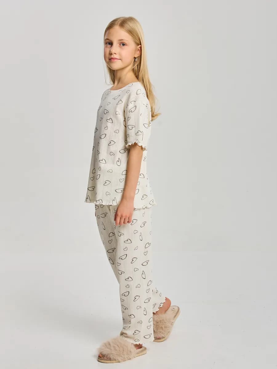 Пижама со штанами ажурная