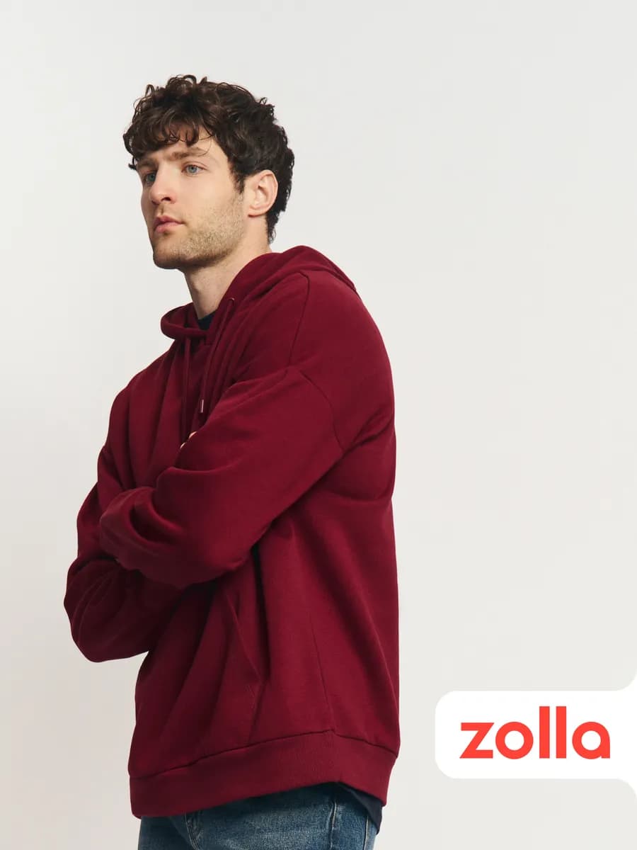 Мужской худи с капюшоном и начёсом