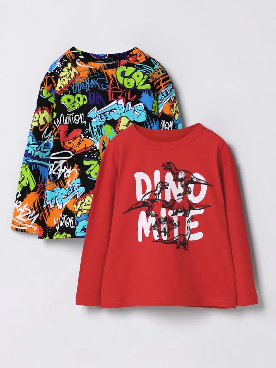 Лонгслив для мальчика в садик набор 2 шт