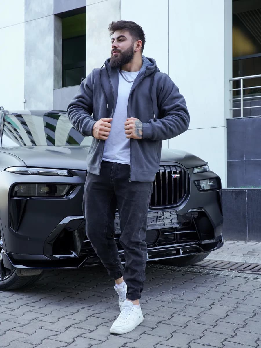 Худи с мехом