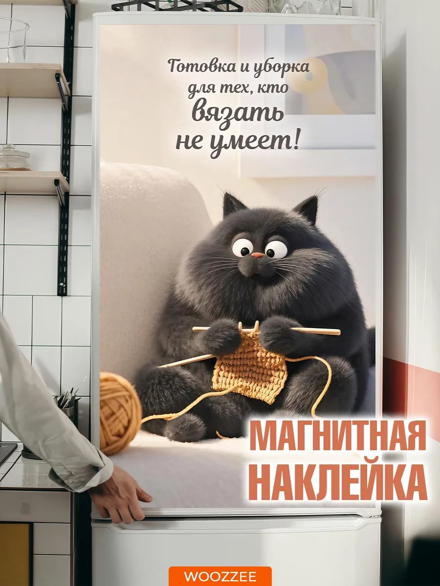 Наклейки на холодильник магнитные декор для кухни