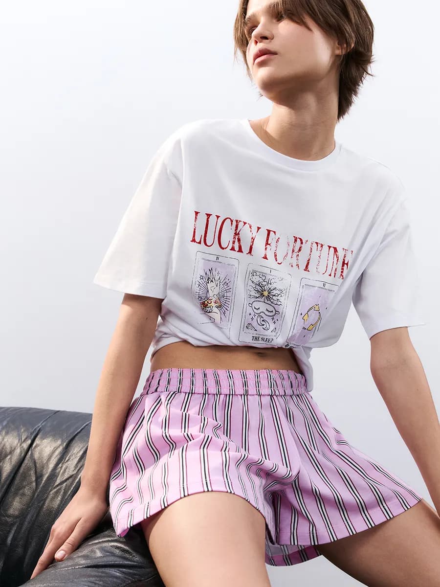 Шорты домашние с принтом