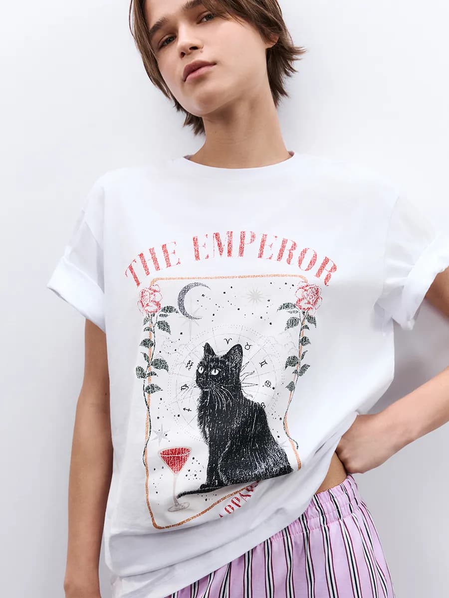 Футболка домашняя с принтом