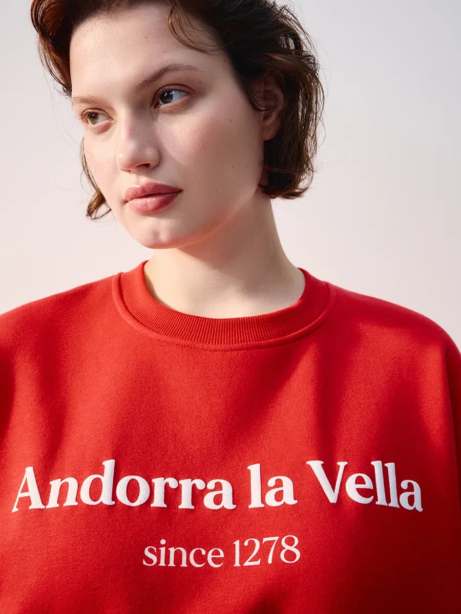 Свитшот из футера больших размеров с принтом - фото 1