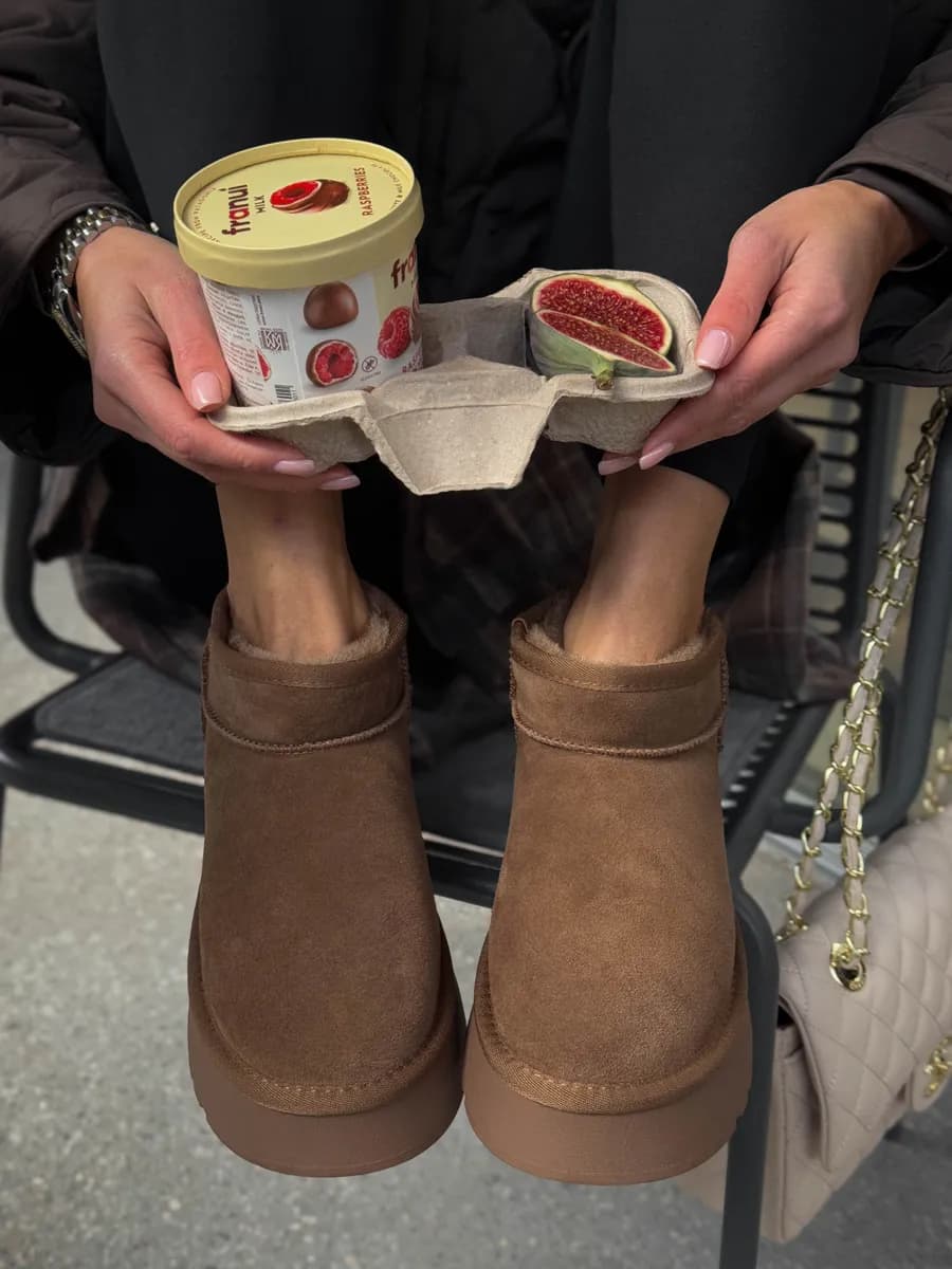 Угги зимние короткие - фото 1