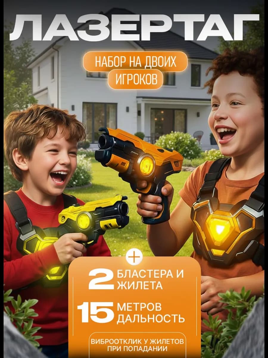 Бластер Лазертаг Игрушечное Оружие