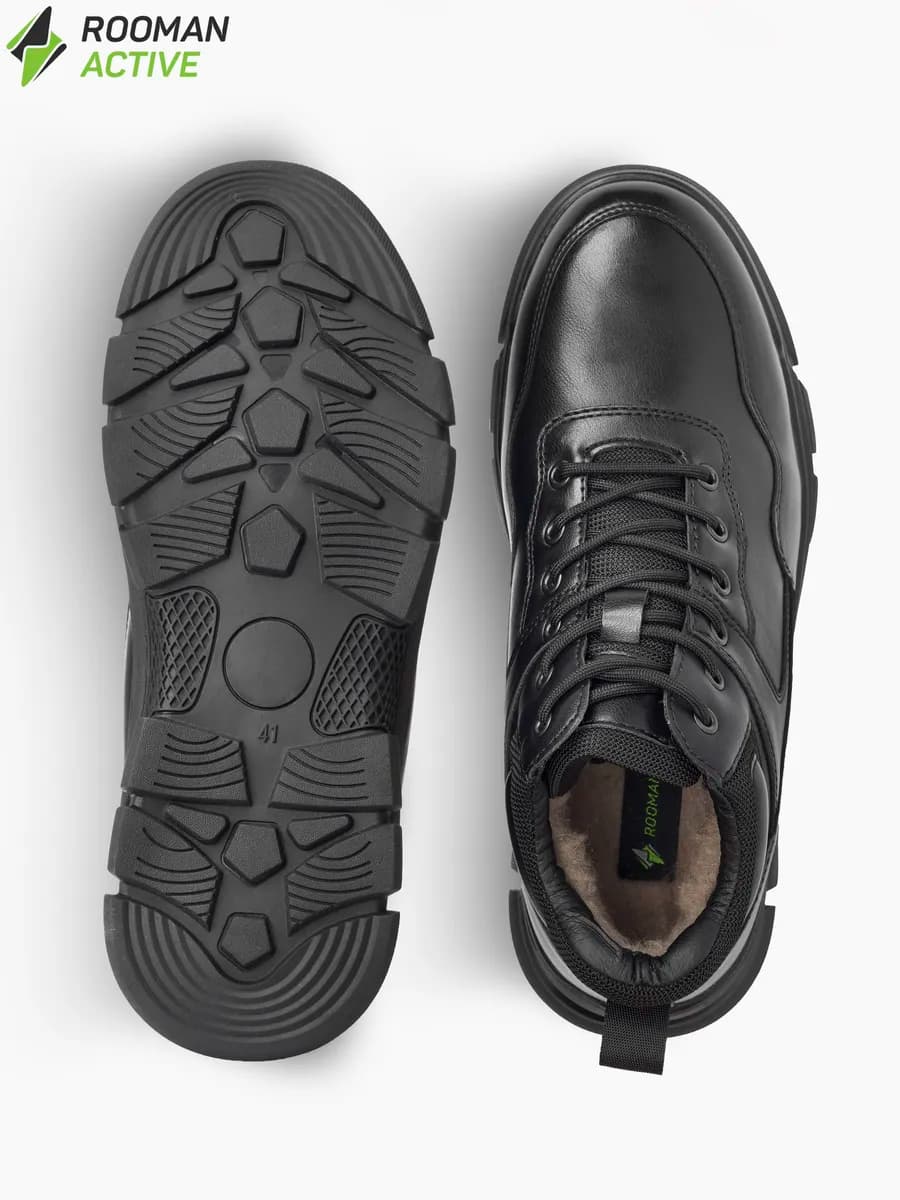 Ботинки зимние кожаные