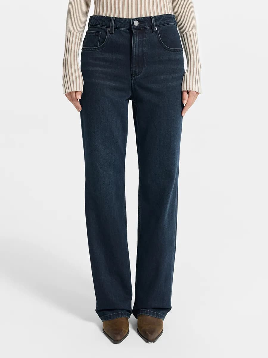 Джинсы Straight fit с высокой посадкой