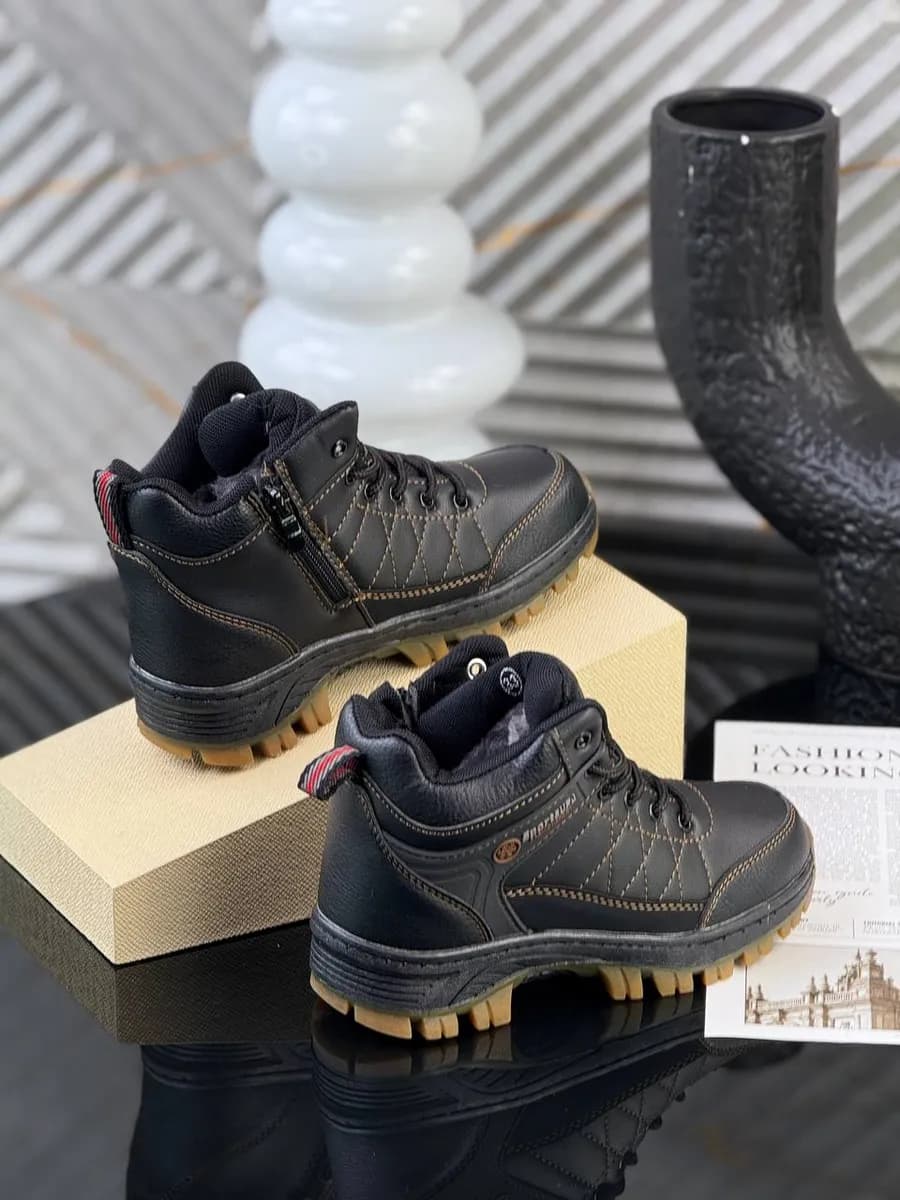 Кроссовки детские зимние с мехом для мальчика на молния