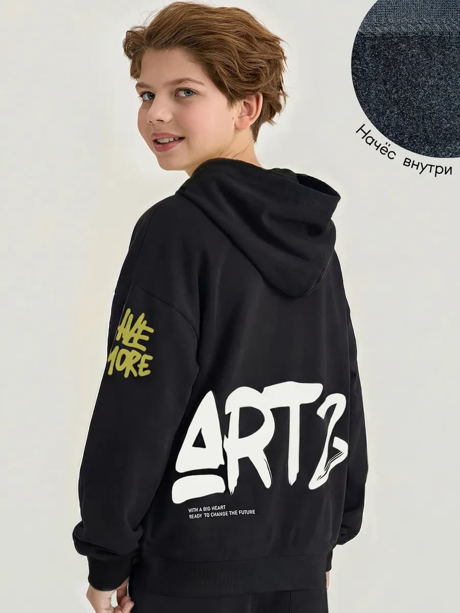 Толстовка на молнии с начесом