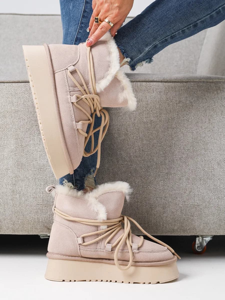 Зимние Угги на платформе