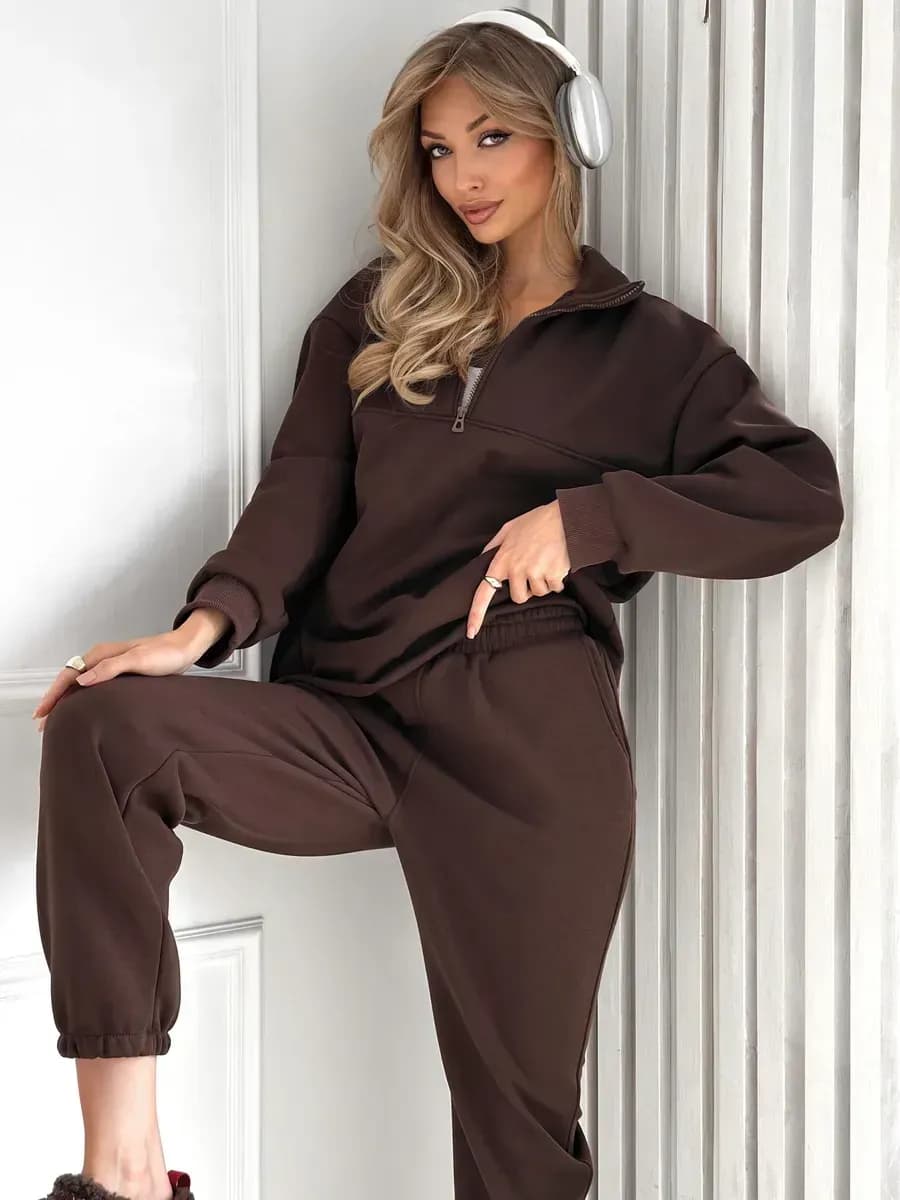 Костюм спортивный утеплённый с начесом на флисе