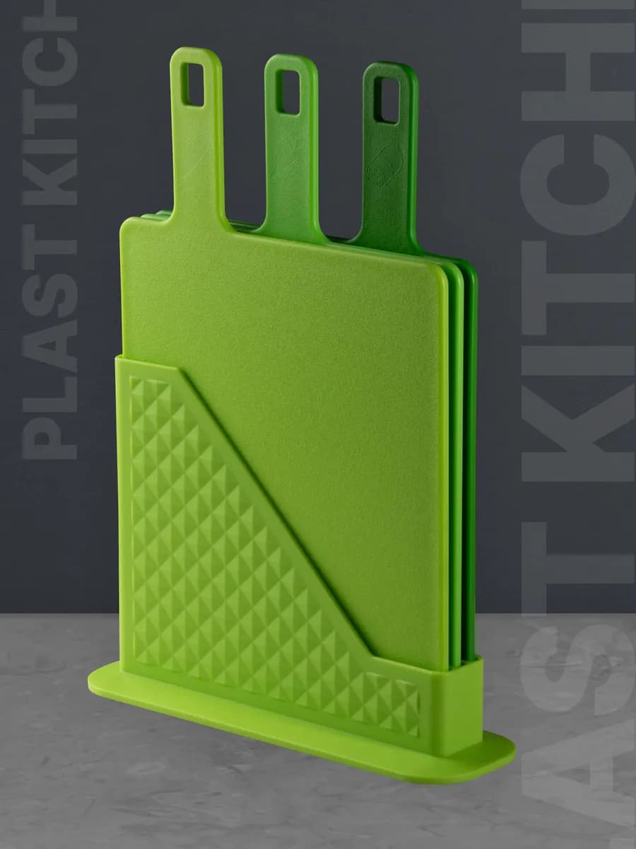 Набор разделочных досок на подставке