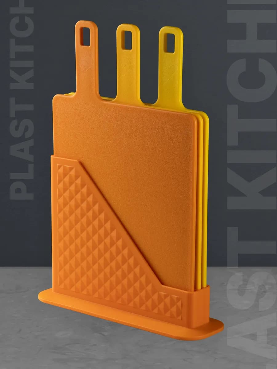 Набор разделочных досок на подставке