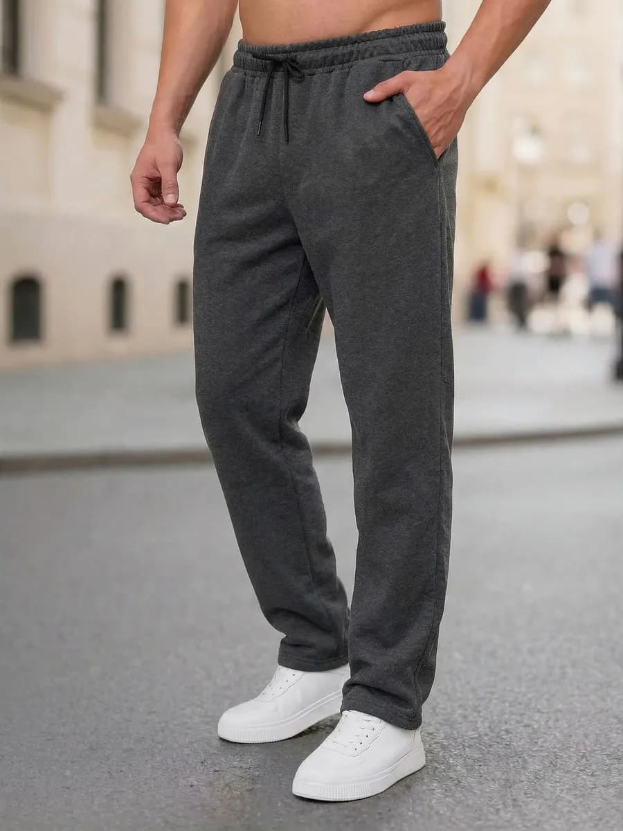 Штаны спортивные прямые на резинке