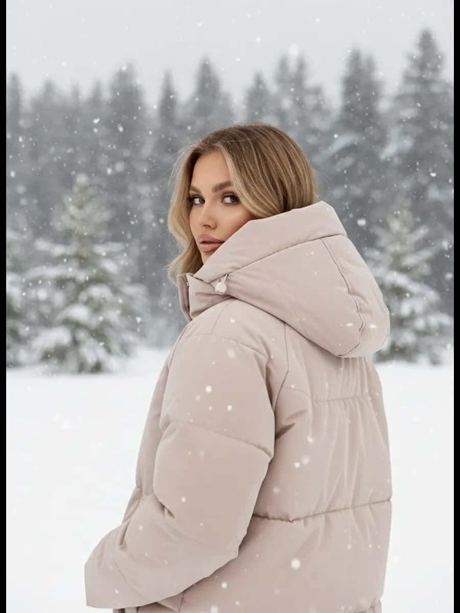 Куртка зимняя с капюшоном - фото 1