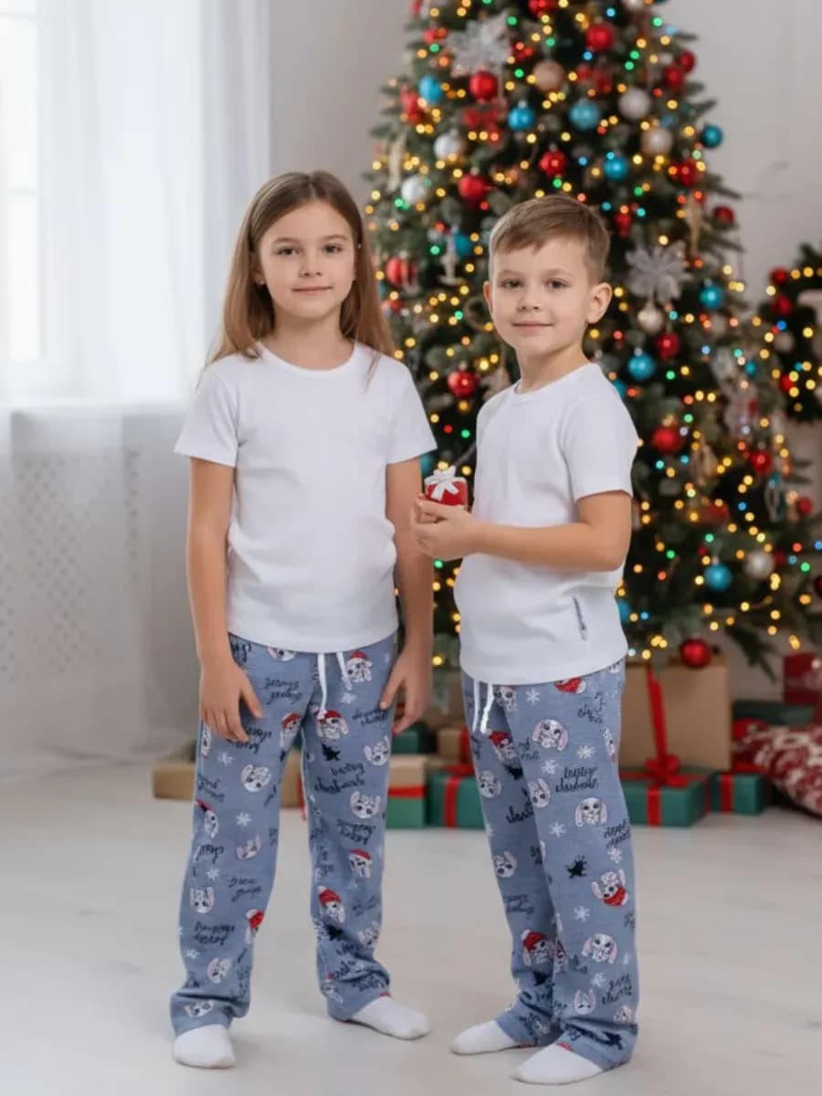 Штаны домашние пижамные детские